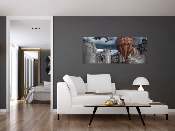 Tablou - Peisaj suprarealist (120x50 cm)