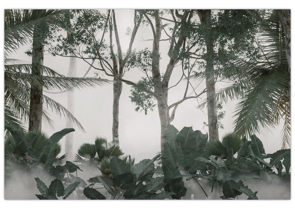 Tablou - Jungla în ceața dimineții (90x60 cm)