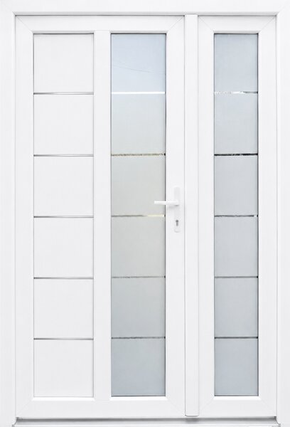 Usa dubla de intrare in casa Entriva 365 - termoizolanta pentru exterior - ALB