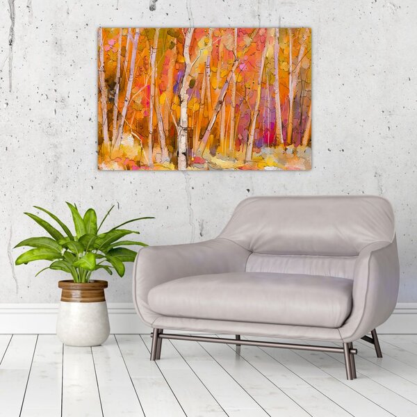 Tablou - Pădurea toamna (90x60 cm)