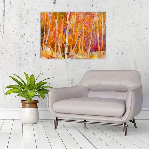 Tablou - Pădurea toamna (70x50 cm)