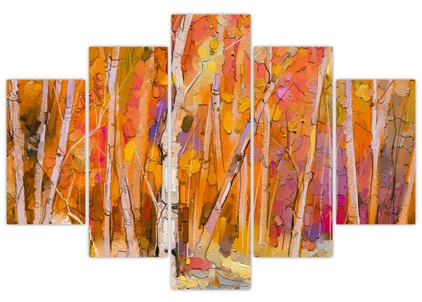 Tablou - Pădurea toamna (150x105 cm)