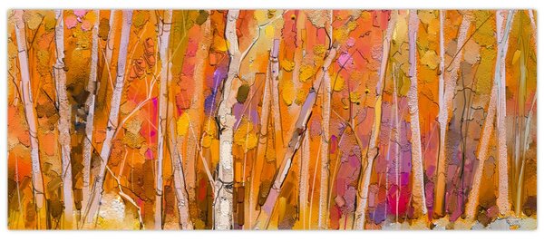 Tablou - Pădurea toamna (120x50 cm)