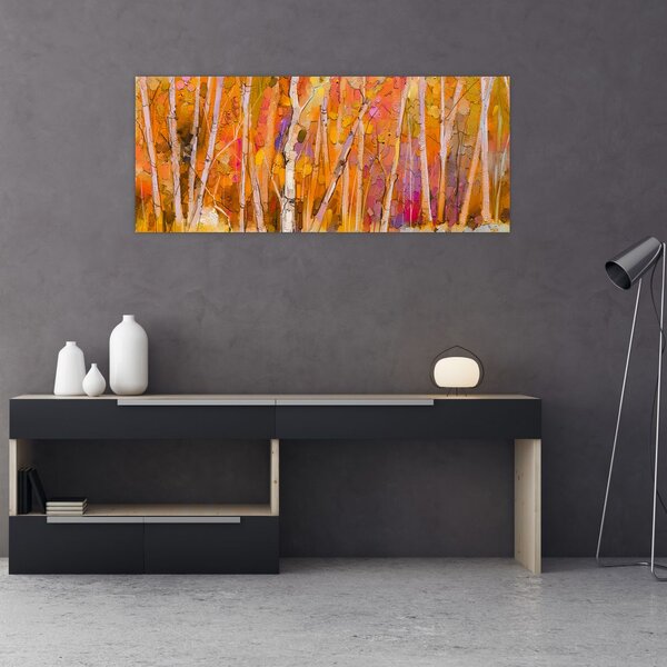 Tablou - Pădurea toamna (120x50 cm)