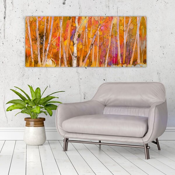 Tablou - Pădurea toamna (120x50 cm)
