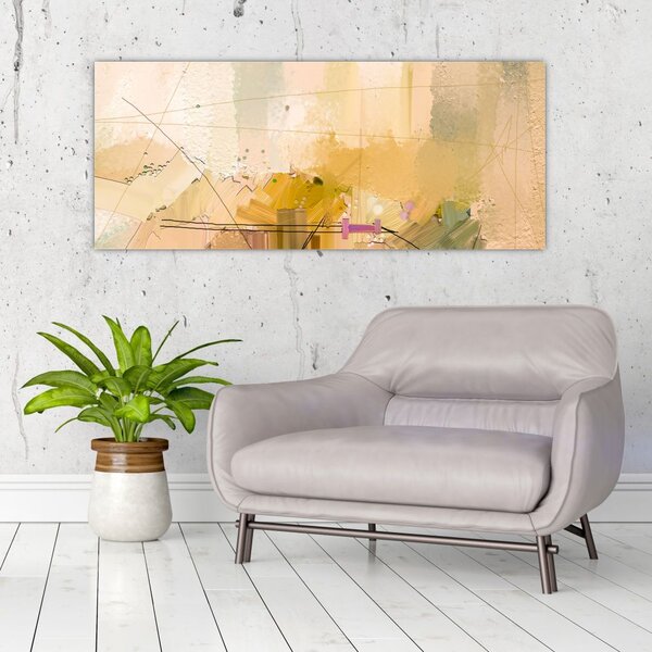 Tablou - Abstract, pictură în ulei (120x50 cm)