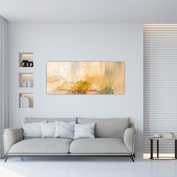 Tablou - Abstract, pictură în ulei (120x50 cm)