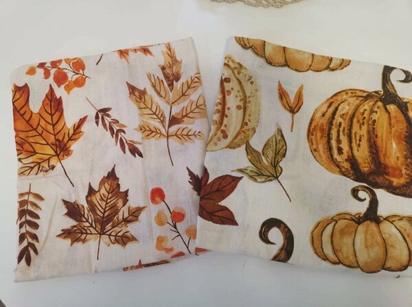 Fata de perna din flanel LEAVES & PUMPKINS 50x70 cm, colorat