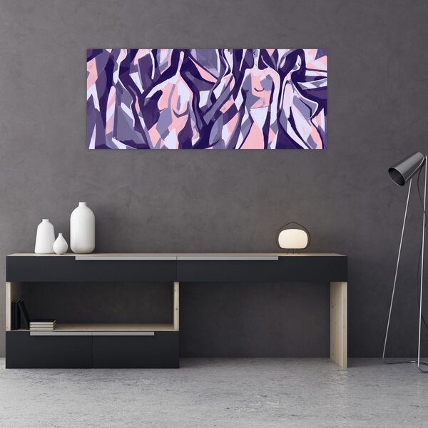 Tablou - Abstract, femei (120x50 cm)