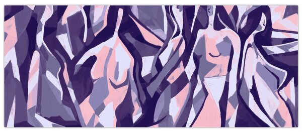 Tablou - Abstract, femei (120x50 cm)