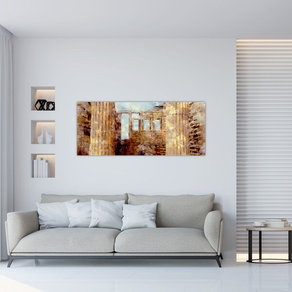 Tablou - Erechtheion, Atena, Grecia (120x50 cm)