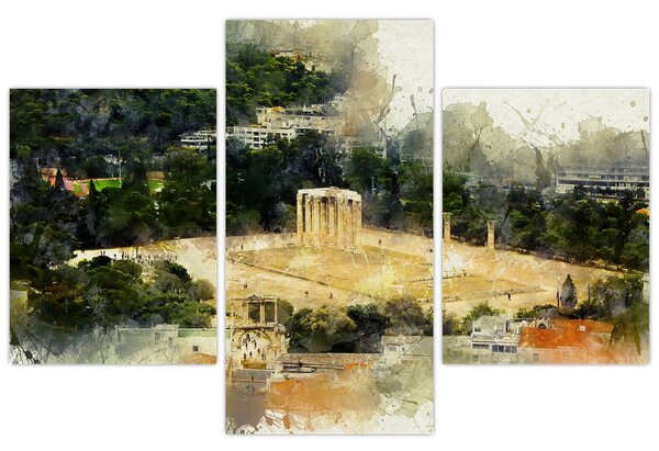 Tablou - Templul lui Zeus, Atena, Grecia (90x60 cm)