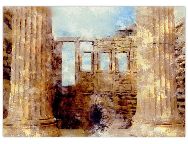 Tablou - Erechtheion, Atena, Grecia (70x50 cm)
