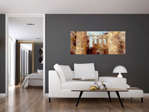 Tablou - Erechtheion, Atena, Grecia (120x50 cm)