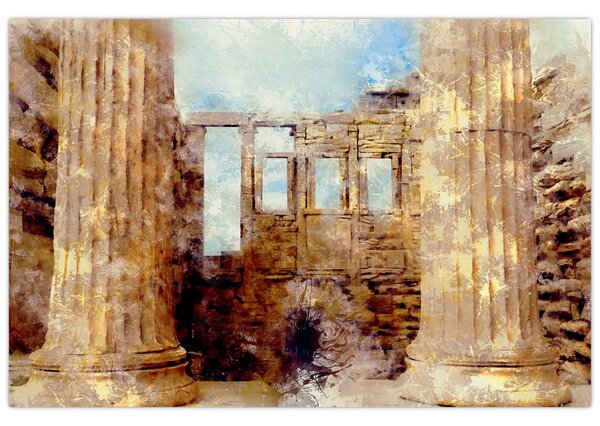 Tablou - Erechtheion, Atena, Grecia (90x60 cm)