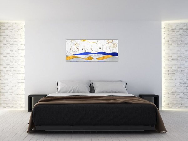 Tablou - Munții aurii (120x50 cm)