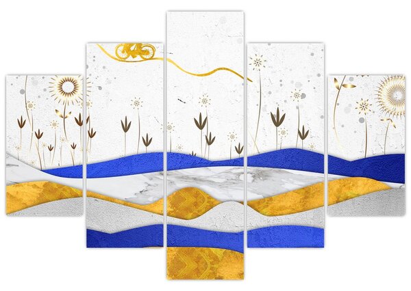 Tablou - Munții aurii (150x105 cm)