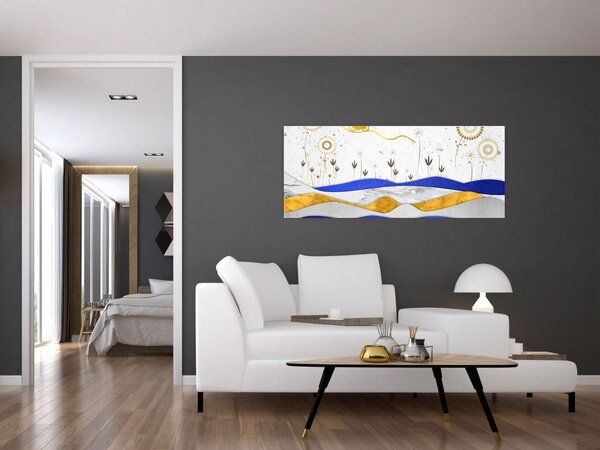 Tablou - Munții aurii (120x50 cm)