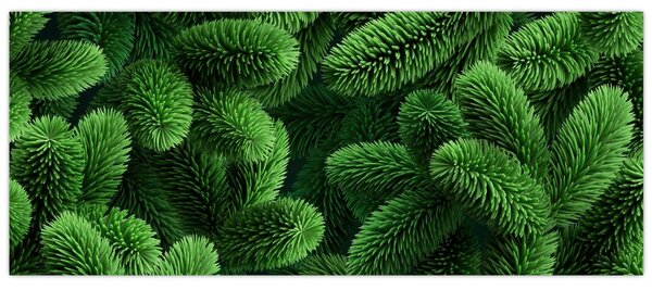 Tablou - Ramuri de conifere (120x50 cm)