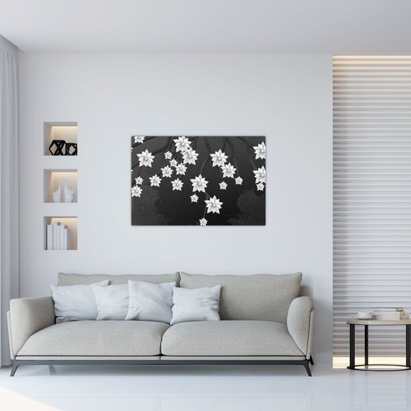 Tablou - Flori pe ramuri (90x60 cm)