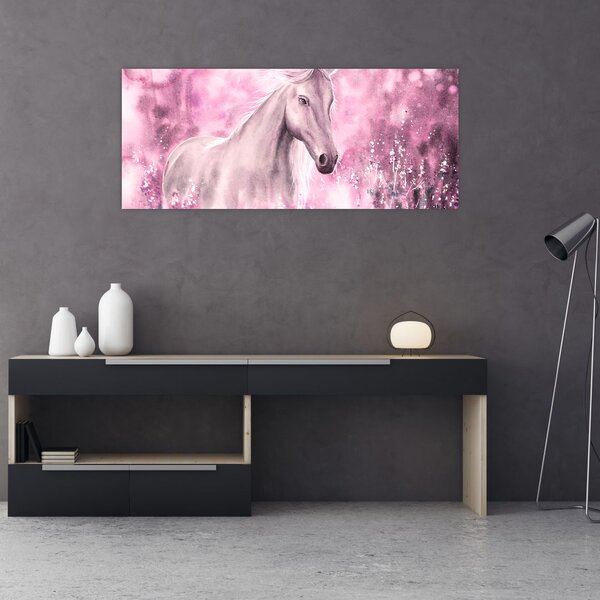Tablou - Cal pictat (120x50 cm)