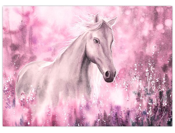 Tablou - Cal pictat (70x50 cm)