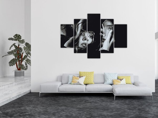 Tablou - Privind în oglindă (150x105 cm)