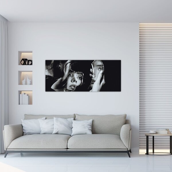 Tablou - Privind în oglindă (120x50 cm)