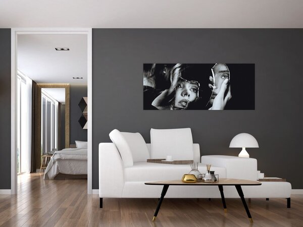 Tablou - Privind în oglindă (120x50 cm)