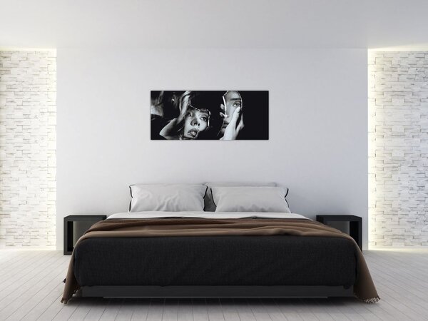 Tablou - Privind în oglindă (120x50 cm)