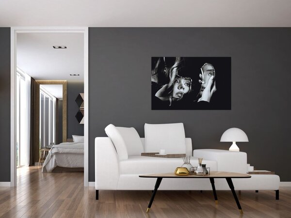 Tablou - Privind în oglindă (90x60 cm)