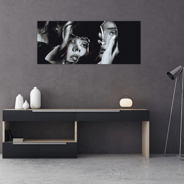 Tablou - Privind în oglindă (120x50 cm)