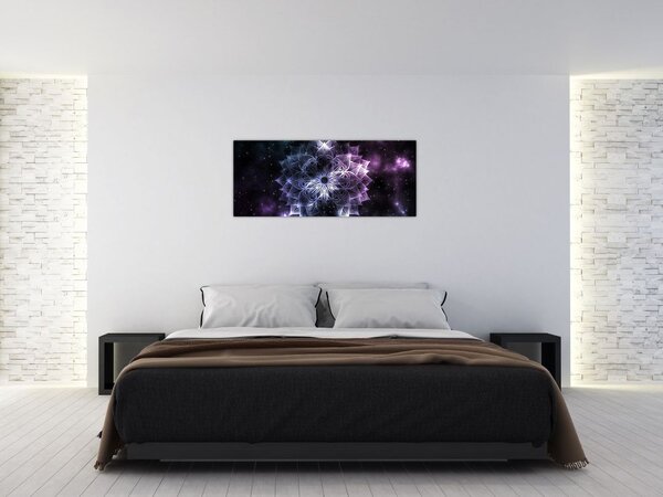 Tablou - Mandala Lotus în spațiu (120x50 cm)