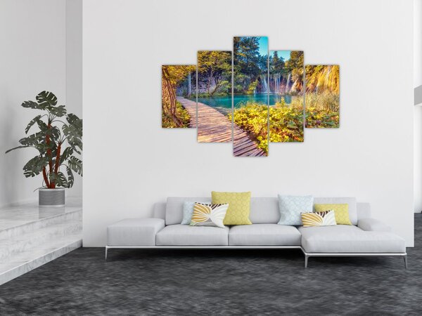 Tablou - Lacurile Plitvice, Croația (150x105 cm)