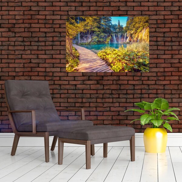 Tablou - Lacurile Plitvice, Croația (90x60 cm)