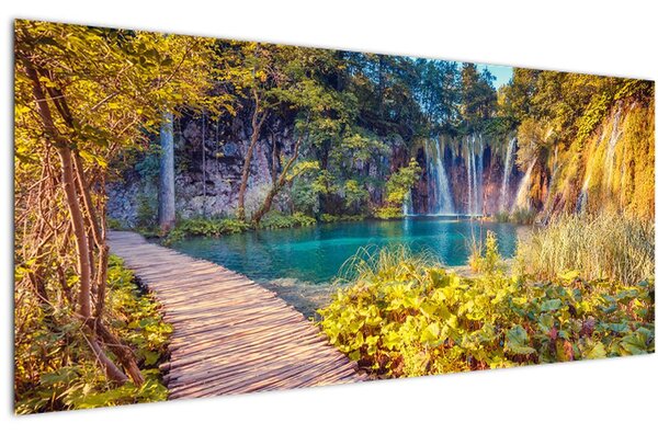 Tablou - Lacurile Plitvice, Croația (120x50 cm)