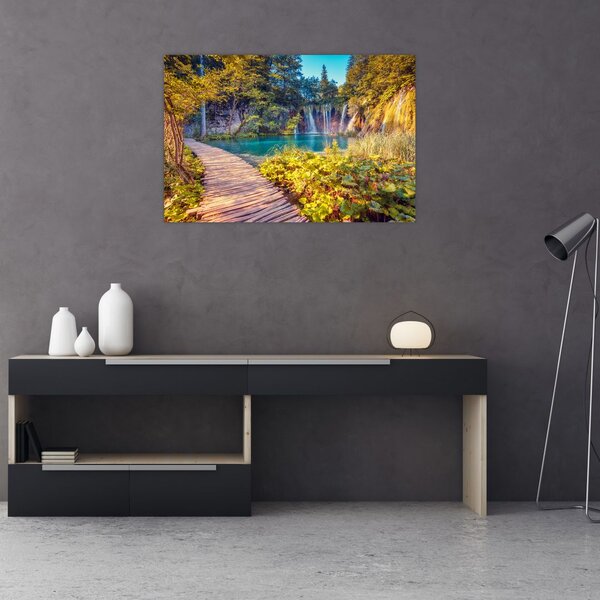 Tablou - Lacurile Plitvice, Croația (90x60 cm)
