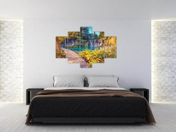 Tablou - Lacurile Plitvice, Croația (150x105 cm)