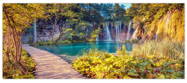 Tablou - Lacurile Plitvice, Croația (120x50 cm)