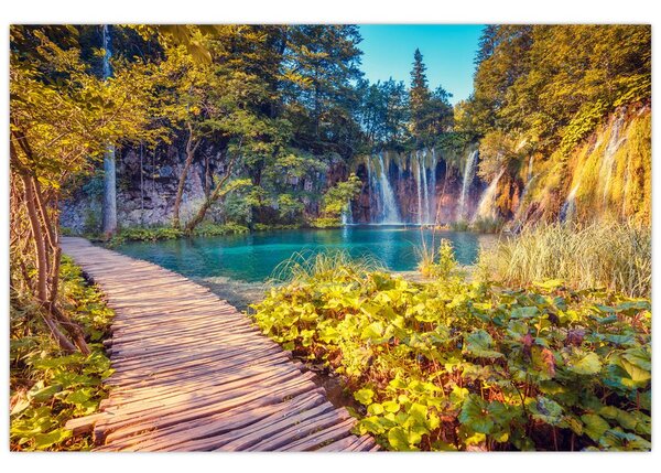 Tablou - Lacurile Plitvice, Croația (90x60 cm)