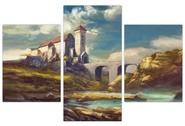 Tablou - Castelul medieval (90x60 cm)
