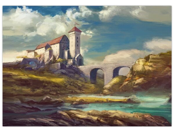 Tablou - Castelul medieval (70x50 cm)