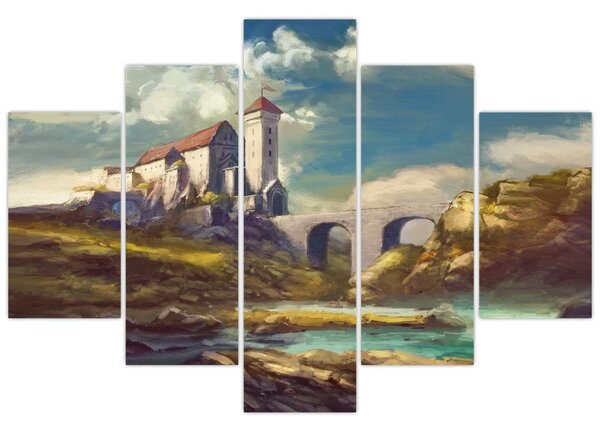 Tablou - Castelul medieval (150x105 cm)