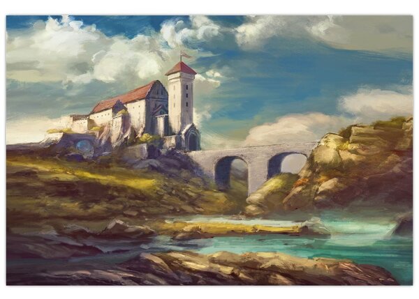 Tablou - Castelul medieval (90x60 cm)