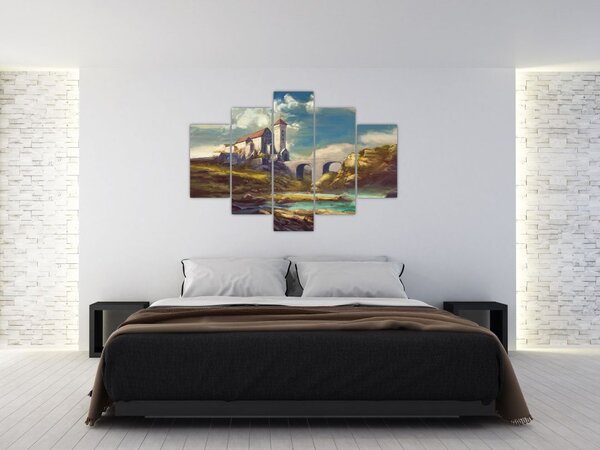 Tablou - Castelul medieval (150x105 cm)