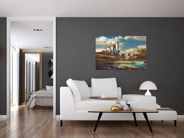 Tablou - Castelul medieval (90x60 cm)