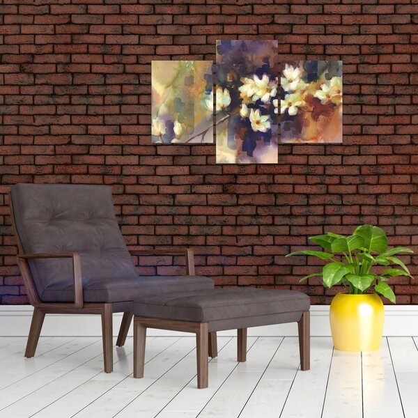Tablou - Magnolii albe, pictură (90x60 cm)