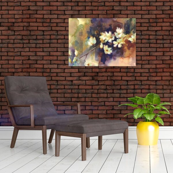 Tablou - Magnolii albe, pictură (70x50 cm)