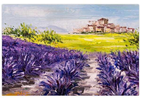 Tablou - Provence, Franța, pictură în ulei (90x60 cm)