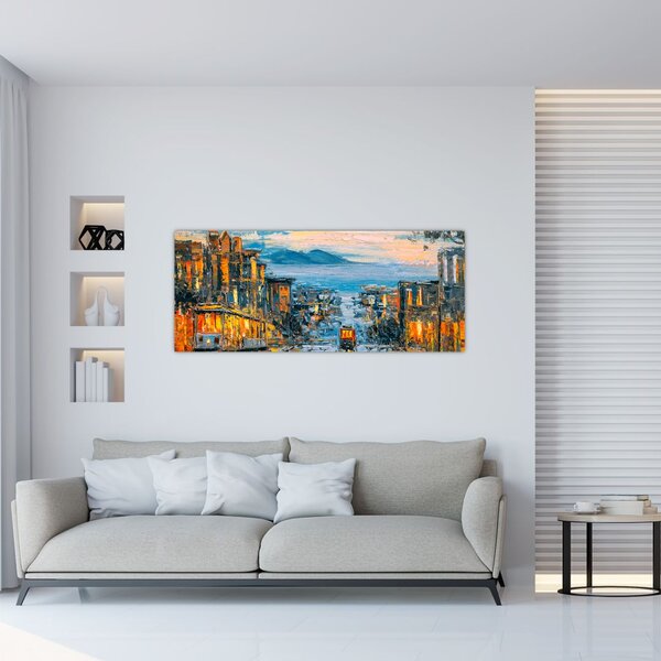 Tablou - Telecabină, San Francisco (120x50 cm)